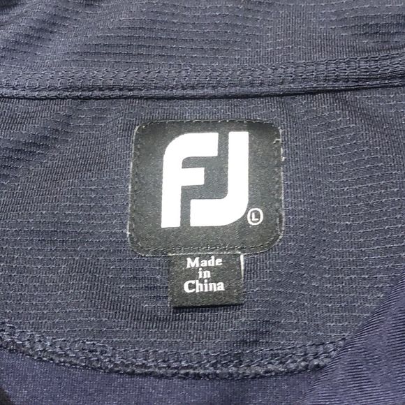 FootJoy FJ 1/4 Zip Pullover Men’s Size Large Blue Kirkbrae Country Club - Picture 4 of 7